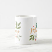 Mam Gift met moderne kerstbessen Koffiemok (Center)