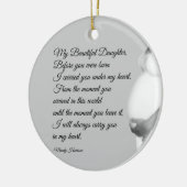 Mam Gift to Daughter Motherhood Quote Kerstmis Keramisch Ornament (Links)