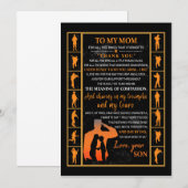 Mam Giften| Brief aan mijn moeder van Zoon Kaart (Voorkant / Achterkant)