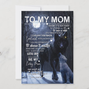 Mam Gifts   Brief aan mijn moeder uit naam van de  Feestdagenkaart