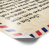 Mam Gifts | Brief aan mijn moeder van de zoon Foto Afdruk (Hoek)