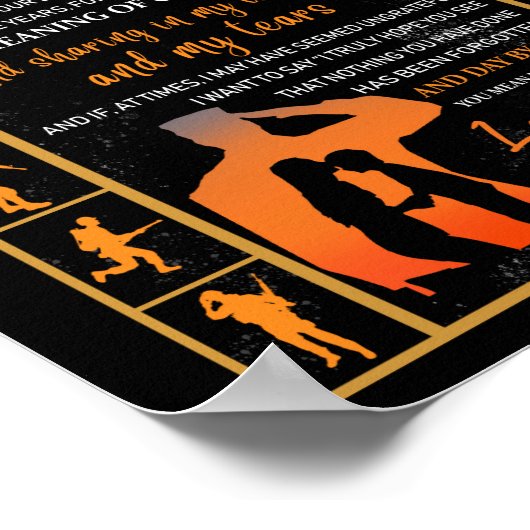 Mam Gifts | Brief aan mijn moeder van de zoon Poster (Hoek)