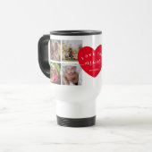 Mam Gifts Gepersonaliseerd Foto Collage Modern Hea Reisbeker (Voorkant links)