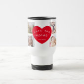 Mam Gifts Gepersonaliseerd Foto Collage Modern Hea Reisbeker (Center)