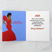 Mam Glam African American Kerstcard Kaart (Binnen)