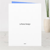 Mam Glam African American Kerstcard Kaart (Achterkant)