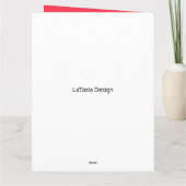 Mam Glam Red Roses African American Birthday Card Kaart (Achterkant)