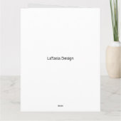 Mam Glam Red Roses & Cake African American Kaart (Achterkant)