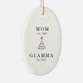 mam | Glamma Jaar Oost | Kerstmis Keramisch Ornament (Rechts)
