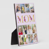 Mam Gold Flower Letters 12 Vertical Photo Collage Fotoplaat (Zijkant)