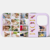 Mam Gold Flower Letters 14 Vertical Photo Collage Case-Mate iPhone Case (Achterkant (horizontaal))