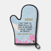 Mam Grappig Quote Humor Bloemen Bloemen Bloemen Bl Ovenwant (Voorkant)