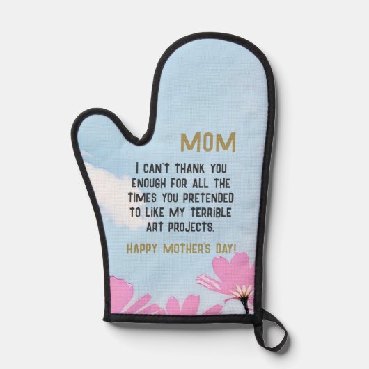 Mam Grappig Quote Humor Bloemen Bloemen Bloemen Bl Ovenwant (Voorkant)