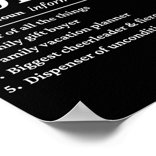 Mam grappige definitie poster (Hoek)