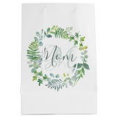 Mam Greenery Foliage Wreath Moederdag Medium Cadeauzakje (Achterkant)