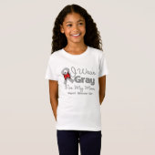 Mam - Grijze Ribbon Bewustheid T-shirt (Voorkant volledig)