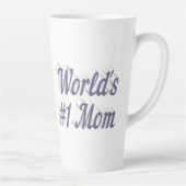 Mam grijze tekst latte mok (Rechts)