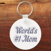 Mam grijze tekst sleutelhanger (Voorkant)