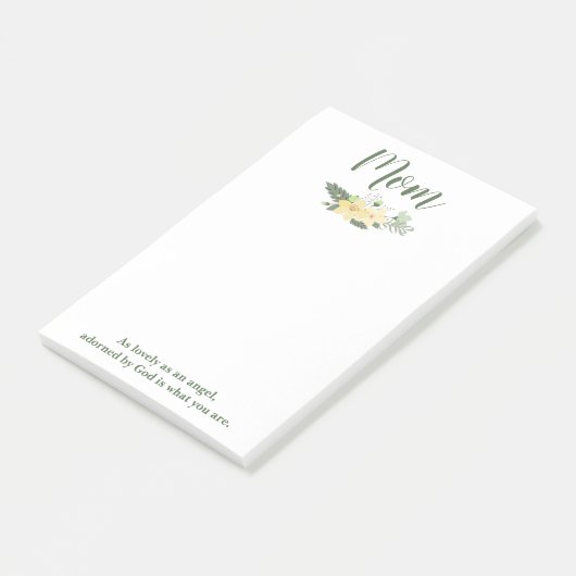 Mam groen en wit post-it® notes (Schuin)