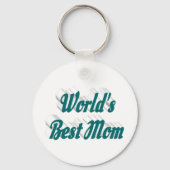 Mam groene typografie-Moederdag Sleutelhanger (Voorkant)