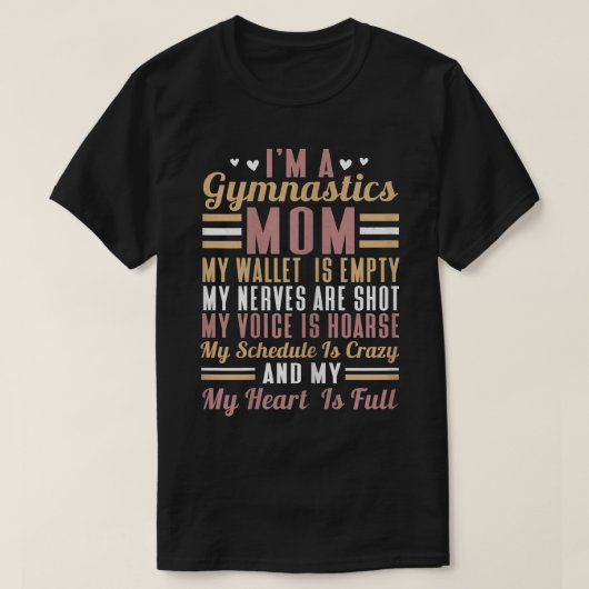 Mam Gymnastiek moeder vrouw T-shirt (Design voorkant)