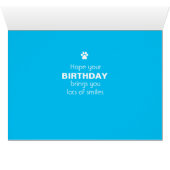 Mam Happy Birthday Labrador Dog Hearts, Cute (Binenzijde Horizontaal (Onderkant))