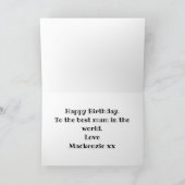 Mam Happy Birthday Text Year Photo Template Kaart (Binnen)