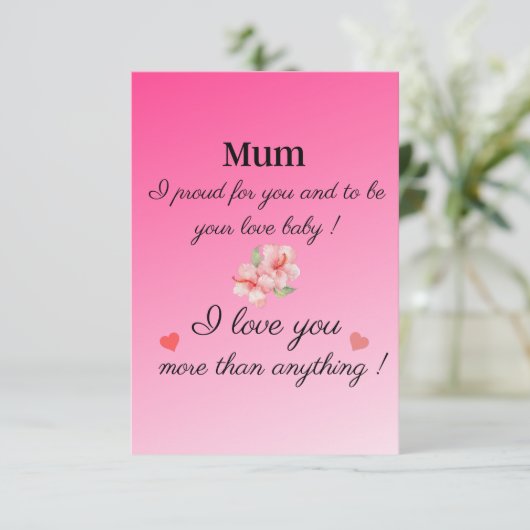 mam happy moederdag (Staand voorkant)