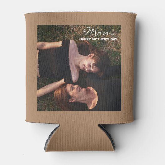 Mam-Happy Moederdag Mijn beste Vriendfoto Blikjeskoeler (Voorkant)