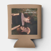 Mam-Happy Moederdag Mijn beste Vriendfoto Blikjeskoeler (Achterkant)