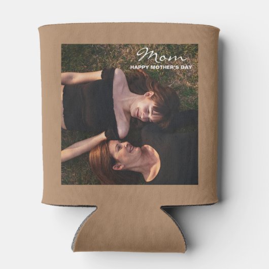 Mam-Happy Moederdag Mijn beste Vriendfoto Blikjeskoeler (Achterkant)