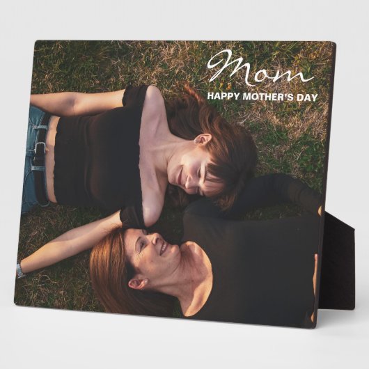 Mam-Happy Moederdag Mijn beste Vriendfoto Fotoplaat (Zijkant)
