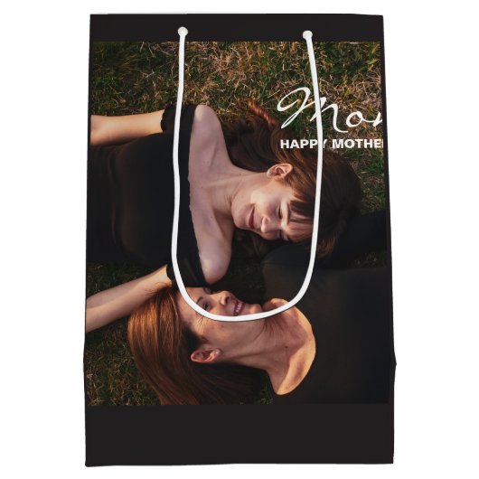 Mam-Happy Moederdag Mijn beste Vriendfoto Medium Cadeauzakje (Achterkant)