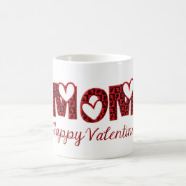 Mam Happy Valentijn Cute Cupid Typografie Koffiemok