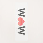 Mam - hart - liefde - moeder - roze. yogamat (Voorkant)
