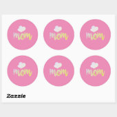 Mam - Hart Ronde Sticker (Vel)