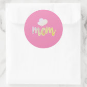 Mam - Hart Ronde Sticker (Tas)