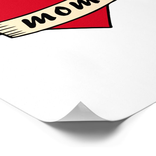 Mam hart tattoo poster (Hoek)