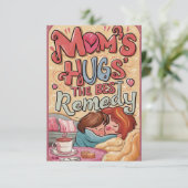 "Mam, hart van onze wereld" wenskaarten Bedankkaart (Staand voorkant)