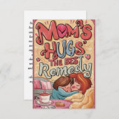 "Mam, hart van onze wereld" wenskaarten Bedankkaart (Voorkant / Achterkant)