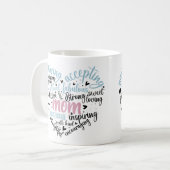 Mam Heart Loving Caring Sweet Gentle Koffiemok (Voorkant links)