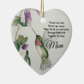 Mam Heart Memorial gaat nooit weg Keramisch Ornament (Rechts)