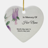 Mam Heart Memorial gaat nooit weg Keramisch Ornament (Achterkant)