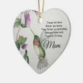 Mam Heart Memorial gaat nooit weg Keramisch Ornament (Links)