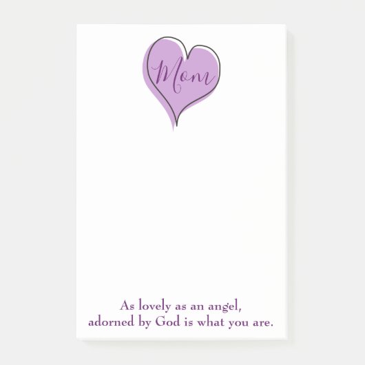 Mam Heart Post-it® Notes (Voorkant)