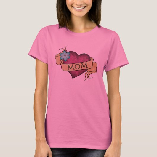 Mam Heart Tattoo T-Shirt (Voorkant)