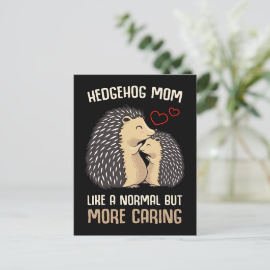 Mam Hedegel Lover Daughter Son Briefkaart (Staand voorkant)