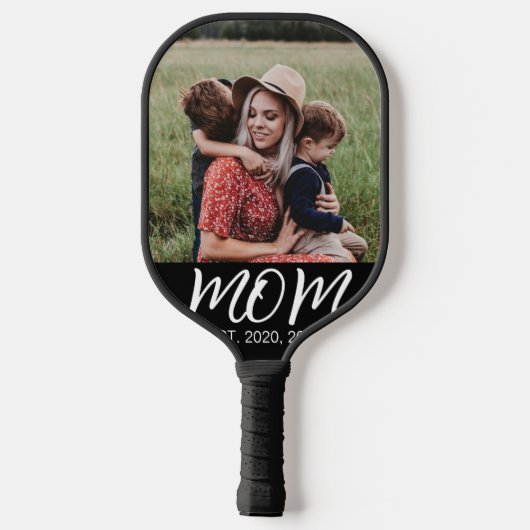 Mam heeft leuke scriptfoto gemaakt pickleball paddle (Achterkant)