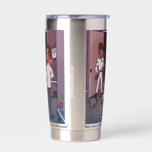 Mam heeft ruimte nodig geïsoleerde drinkbeker (Links)