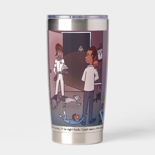 Mam heeft ruimte nodig geïsoleerde drinkbeker (Achterkant)